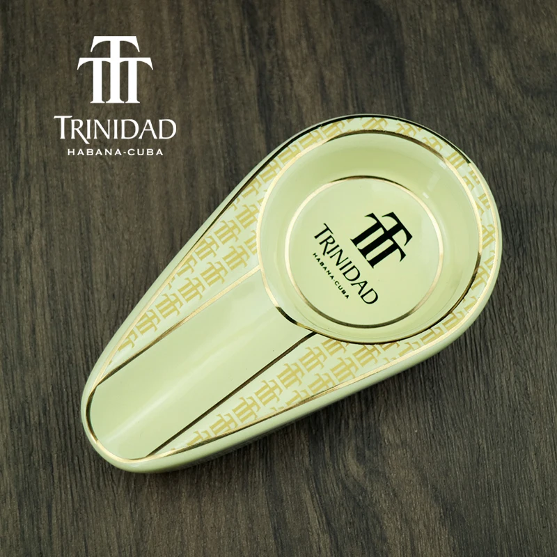 1Pcs Ceramics Travel Cigar Holder Stand Pocket Mount ASHTRAY Cigar Rest Rack Smoking Accessories for ceramic ashtray