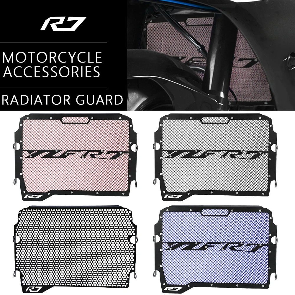 

2024 YZFR7 Radiator Guard Grille Cover Protector Motorcycle Accessories Cooler Protection Grill For Yamaha YZF R7 2021 2022 2023