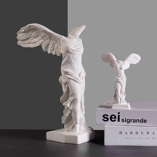 Statue de déesse de la victoire grecque avec ailes d'ange, Sculpture en résine pour armoire de maison, bureau, bibliothèque, décoration artistique 6