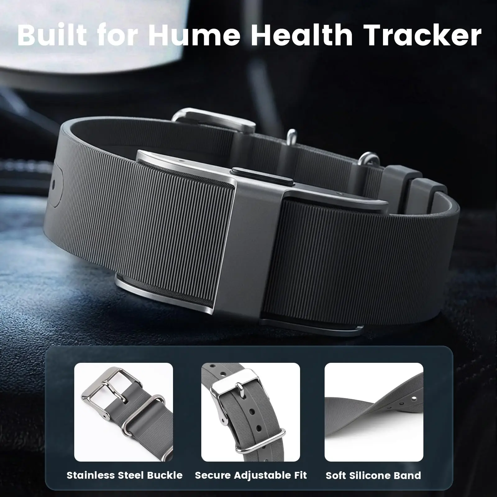 Waterproof Adjustable Silicone Sport Straps