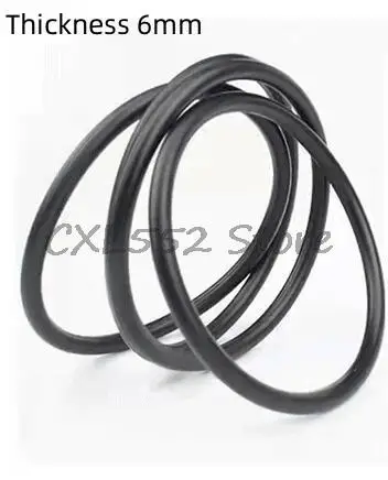 

2/5/10Pcs OD 27.5/27.8/30/34/35/37/39.5/40~112/115/120x6mm Black NBR O-Ring Sealing Rubber Ring Washer Gaskets
