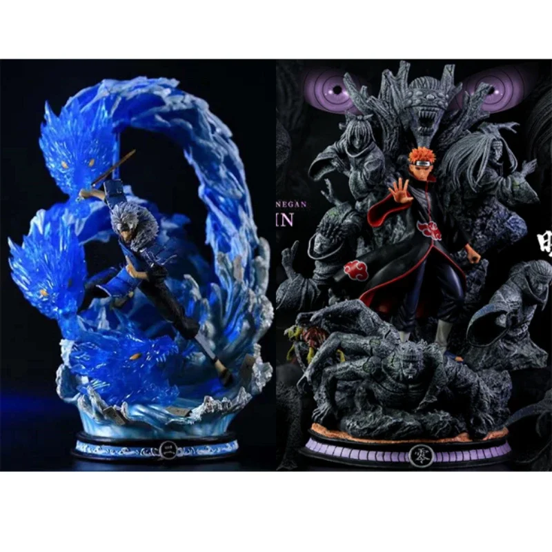 Naruto Shippuden Figurine Toy Kakashi Pain Action Figure Iraiya Pain Hqs Jiraiya One Last Heartbeat Pvc Collector Model Gift Toy