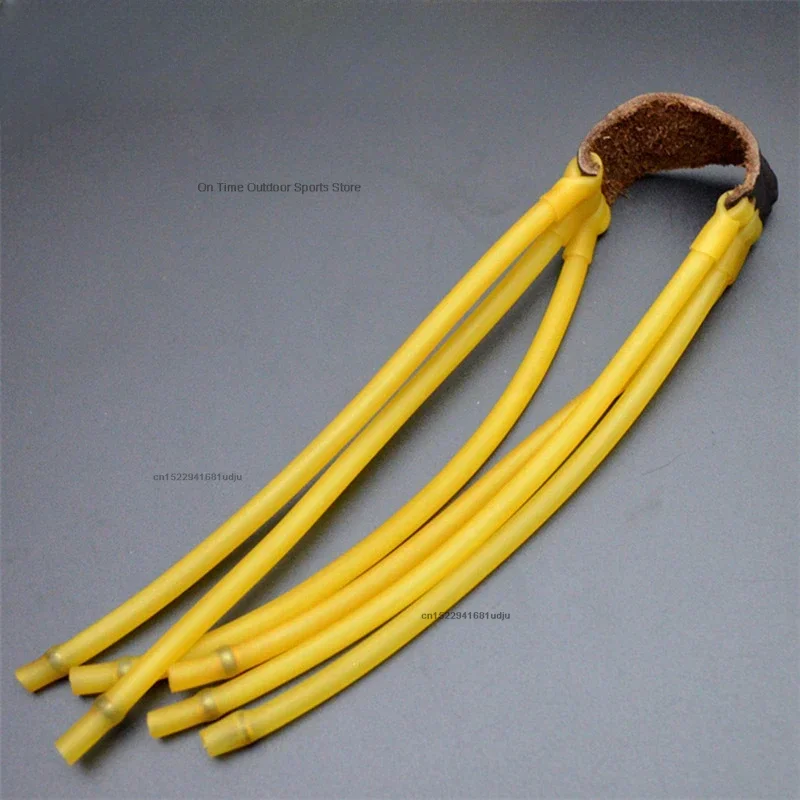 1PC Tactical Hunting Shooting Slingshot Natural Latex 6 Strands Rubber Tube Slingshot Band Outdoor Catapult Elastic Equipment