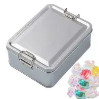 Old-fashioned Rectangular Iron Box High Quality Metal Storage Box Cake Packaging Box Durable with Lid Candy Box 1
