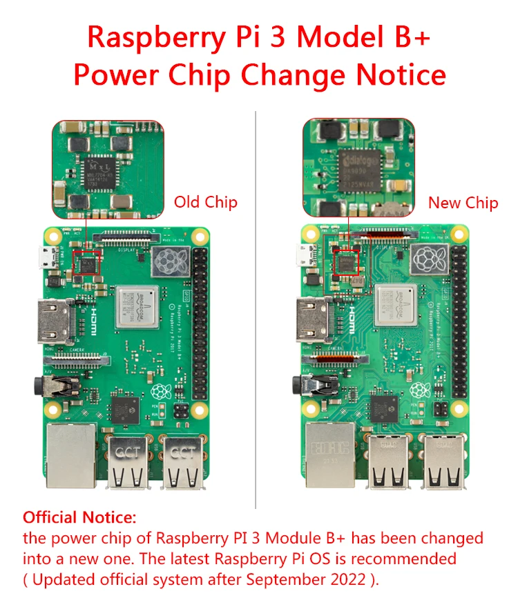 raspberry pi modèle carte plus bits avec go prise en charge wifi et nouveau et original