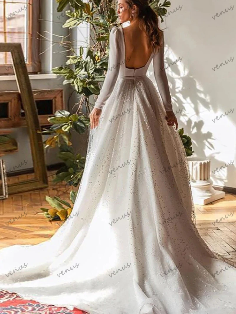 Pastrol Wedding Dresses Vintage Bridal Gowns Satin A-Line Floor Length Robes Lace Tiered Elegant Vestidos De Novia Customized 4
