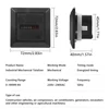 AC220-240V Timer function Electronic Hermetic Counter Digital 0-99999.9 Hour Meter Gauge 0.3W 50Hz Industrial Standard 6