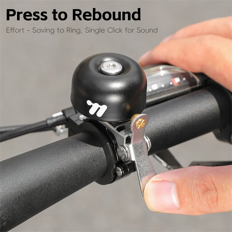WEST BIKING Retro Bike Bell Mini Bicycle Copper Bell Lightweight Bike Handlebar Horn Crisp Sound Bell MTB Road Bike Accessories