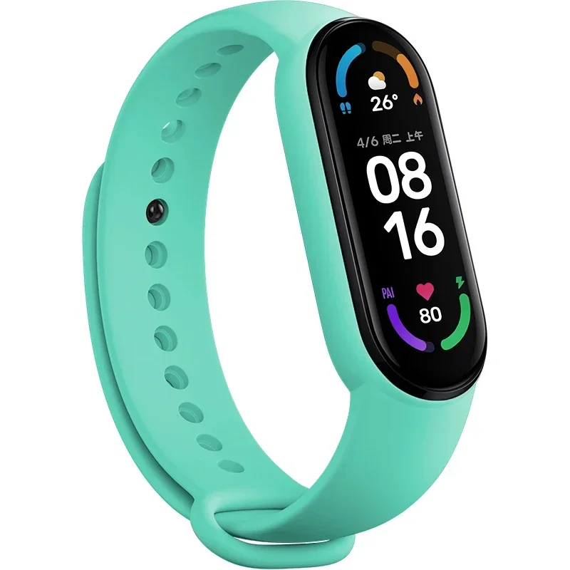 ตัวเลือกสินค้า สายซิลิโคน Mi Band 4-7 คุณภาพดี ใส่สบาย ทนทาน