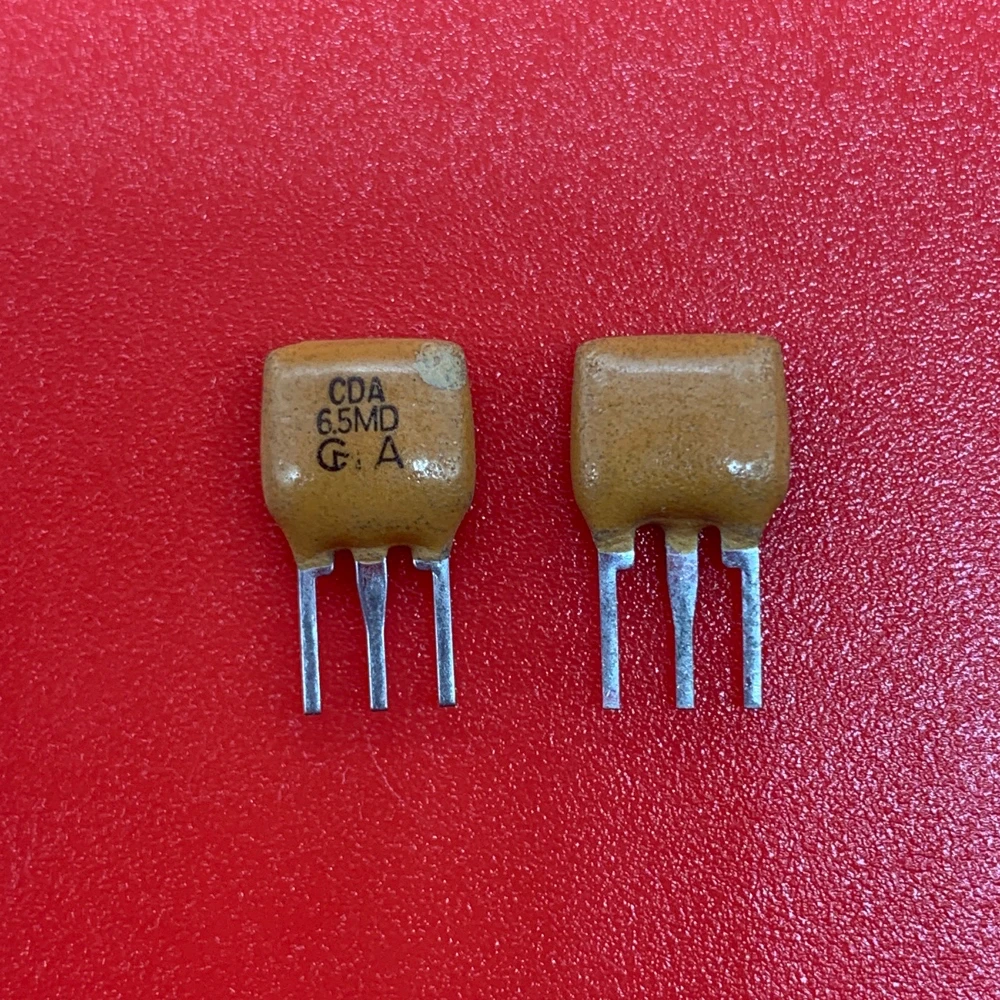 100PCS/세라믹 필터 CDA6.5MD 6.5D 6.5MHZ 6.5M 스트레이트 플러그 3핀 세라믹 수정 발진기