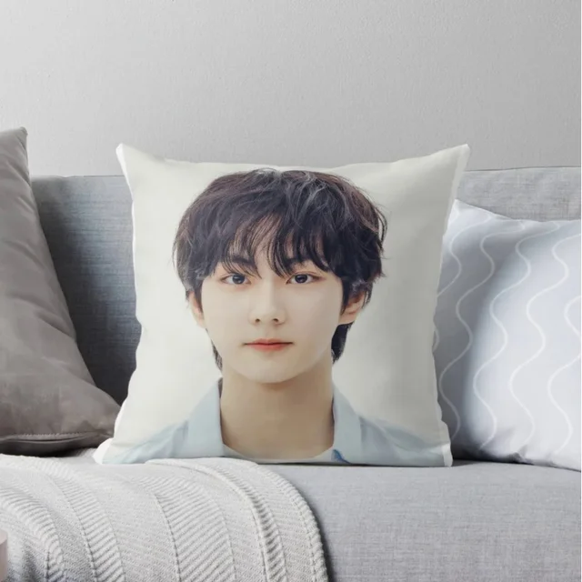 ENHYPEN JUNGWON (ENniversary Photo ID) Throw Christmas Pillow Covers Children Cushions For Decorative Sofa