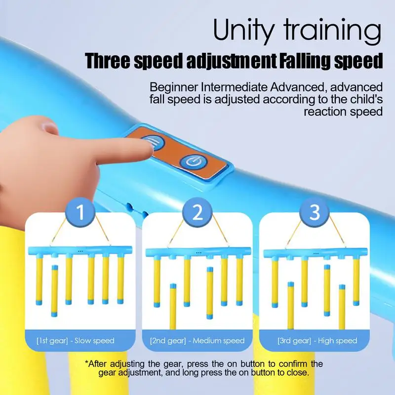 Reflex Challenge Game Drop Sticks Game Hand Eye Coordination Training Reaction Reflex Nerve Exercise Catching Sticks Game Toy 5