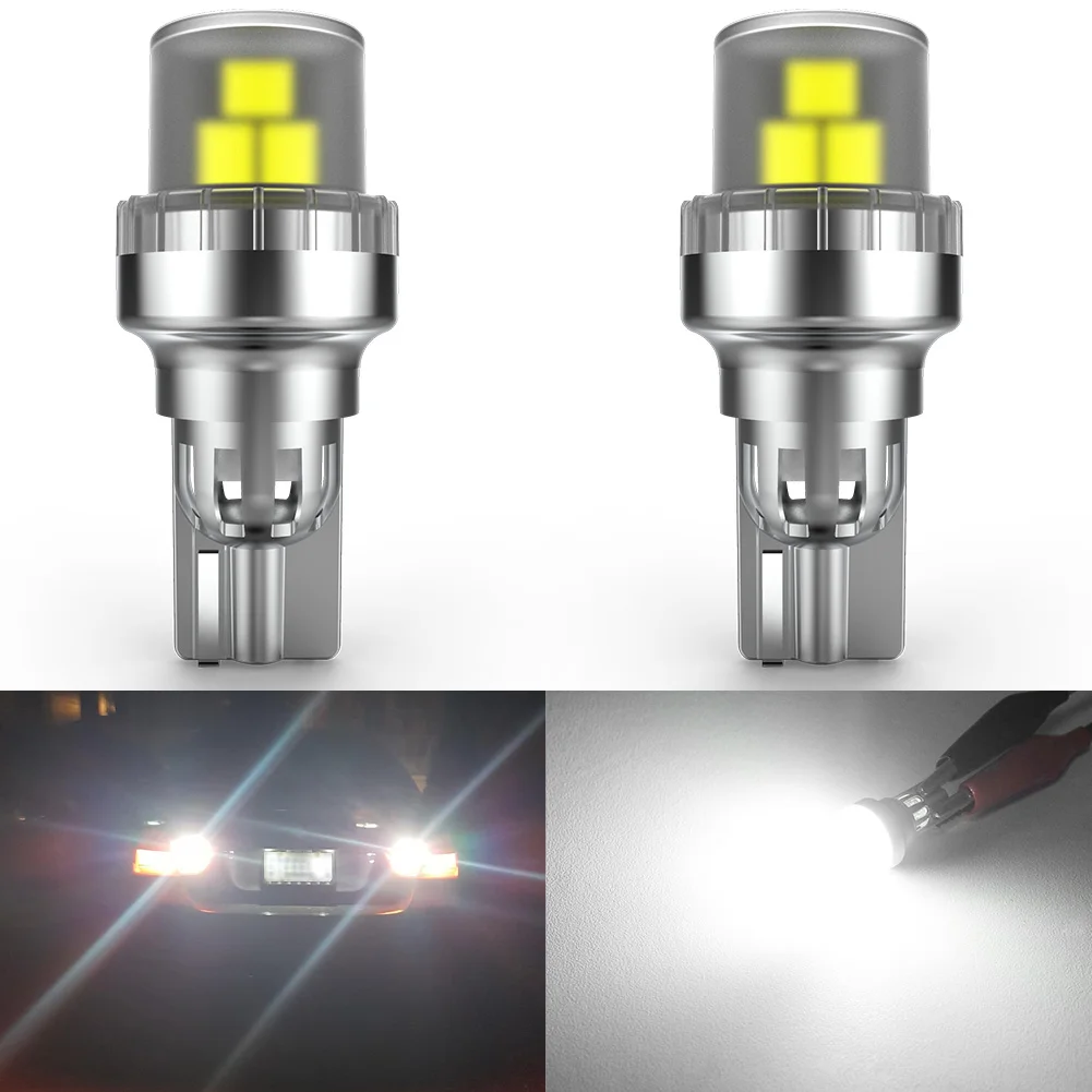 2Pcs High Power T15 W16W 921 LED Lights Canbus Error Free Auto Bulb 6500K White Car Reverse Back Light 2835 SMD Turn Signal Lamp