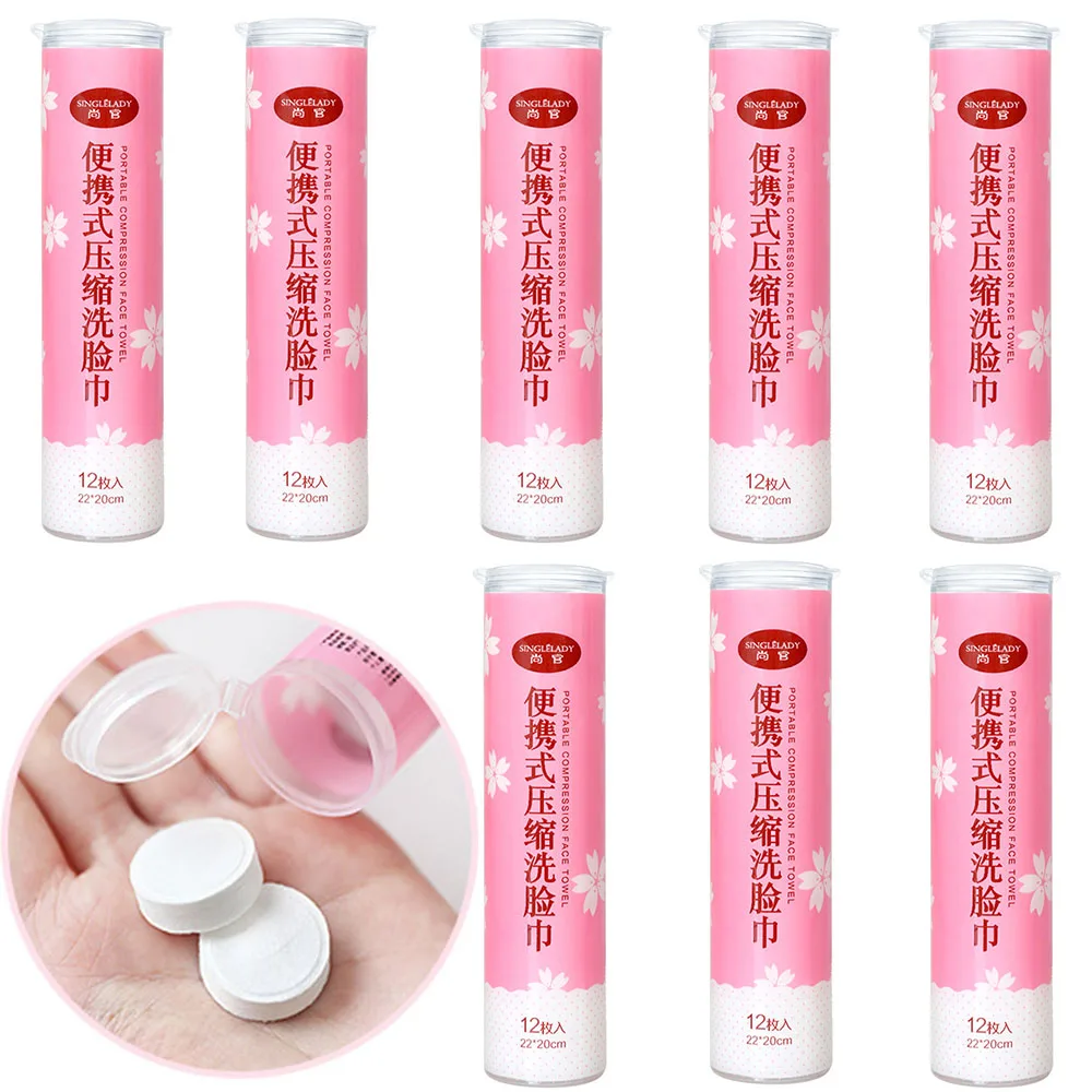 

100pcs Disposable Cotton Compressed Portable Travel Face Towel Water Wet Wipes Washcloth Napkin Outdoor Moistened Tissues