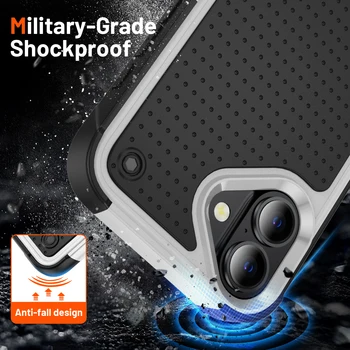 Alternative view of Shock Proof Rugged Cover Case for Iphone 17 Pro Max Air 16 15 Plus 13 14 Pro Max Iphone16 Iphone17 Iphone15 Phone Accessories