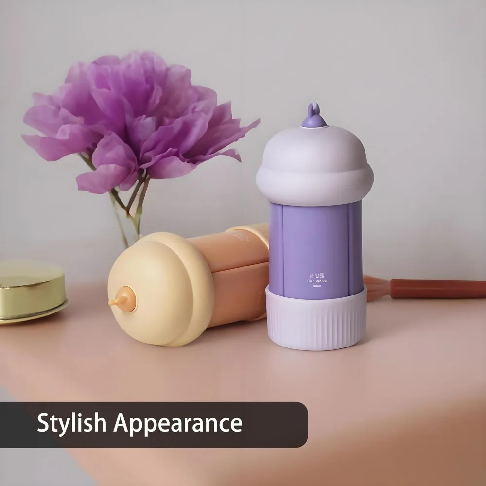 Travel-Sized Leak-Proof Squeezable Bottles - Set of 4 (60ml Each)