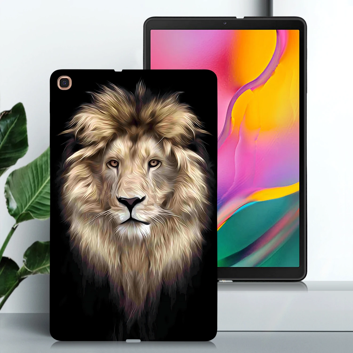 Silicone Protective Tablet Case - Black TPU Back Cover