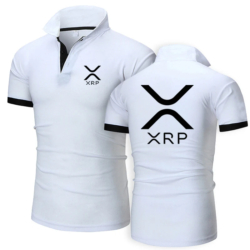 Summer Mens Quick Drying Polo Shirt XRP Logo Print