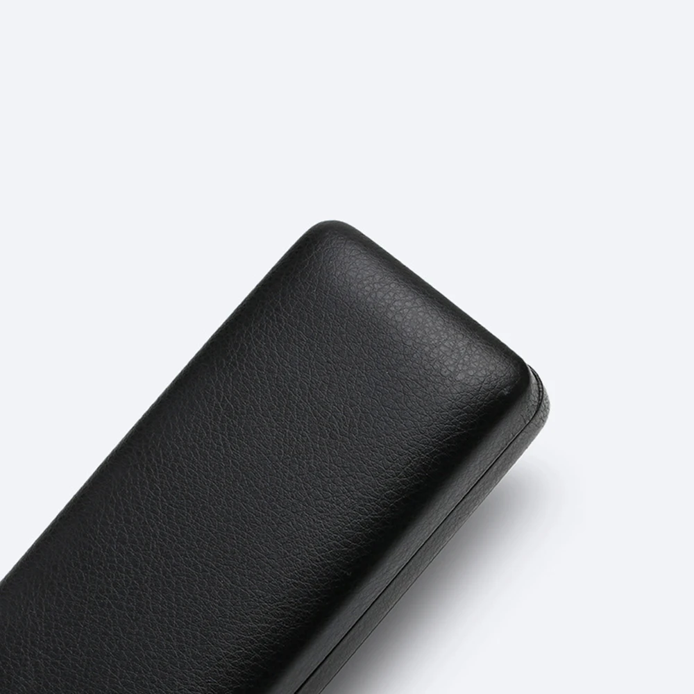 Fashion Simple Pu Leather Glasses Metal Square Portable Sunglasses Case Women Men Stress Resistant Eyewear Storage Box