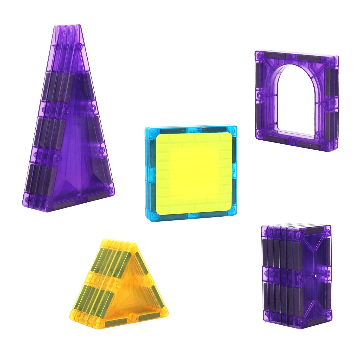 22pcs Large Color Window Magnetic Block Building Toys for Parent Child Interactive DIY Castle Assembly, magnetic building blocks,magnetic assembly toy
