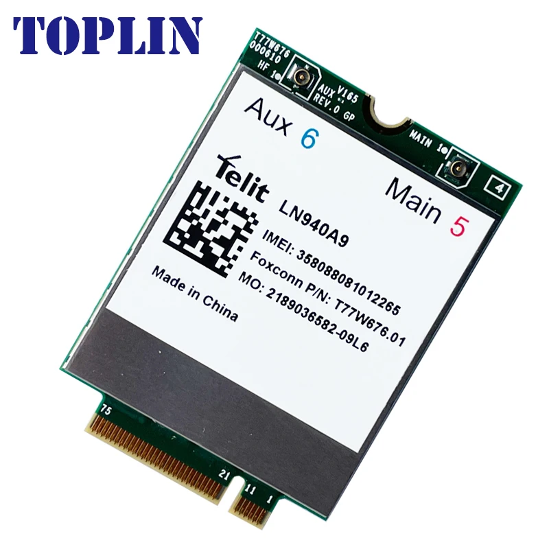 T77W676 Telit LN940A9  X12 LTE 4G WWAN M.2 450Mbps LTE Modem For laptop USB Adapter