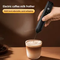 Mousseur à lait électrique rechargeable sans fil, mini fouet à café, batteur à œufs, mélangeur portatif 2