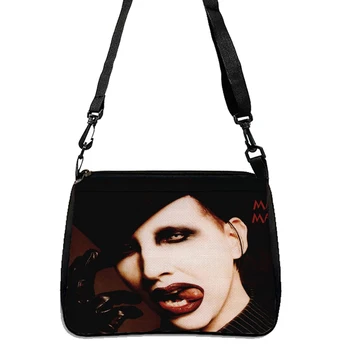 Borsa stampata Marilyn Manson, borsa a tracolla leggera, borsa da lavoro portatile 5.23