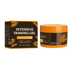 Radiant Glow Tanning Oil & Body Bronzer Lotion (D 150g Tanner Cream)