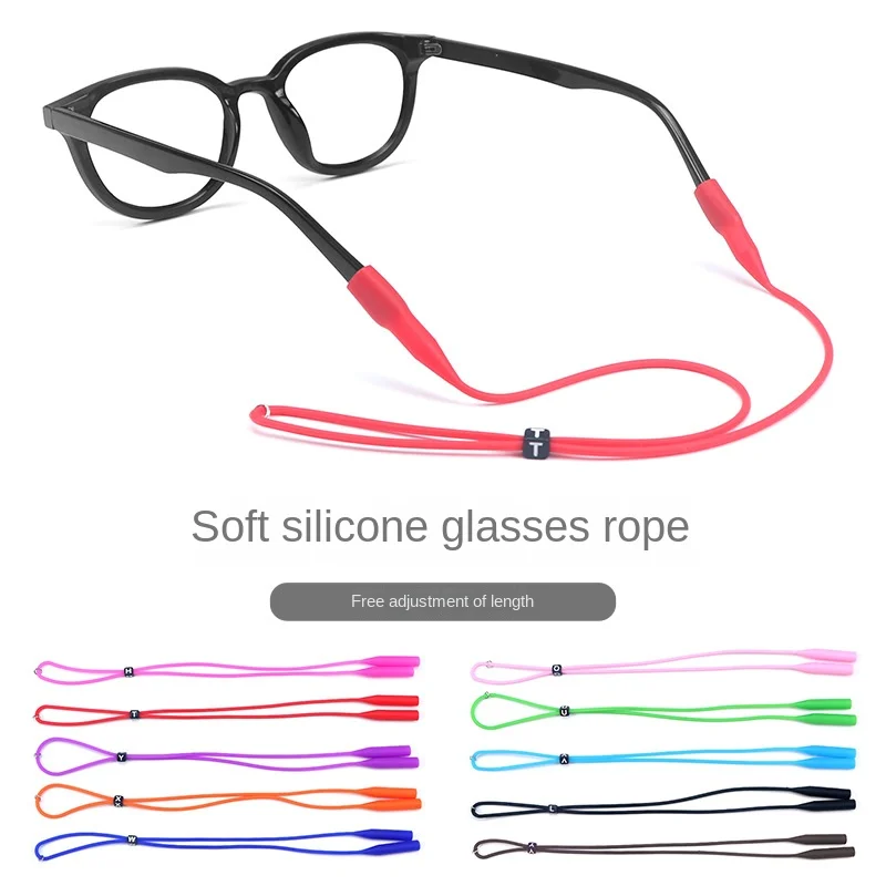 

Silicone Eyeglasses Strap Non-slip Sports Glasses Ropes Cord Holder Lanyards Elastic Band Cord Adjustable Sunlasses Accessory