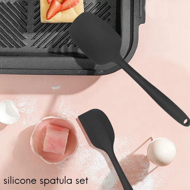 Cook Small Rubber Spatulas, Silicone Heat-Resistant Mini Spatulas, Small