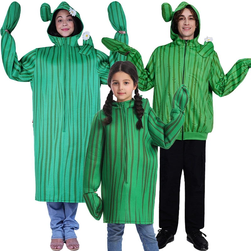 Cactus Costume Dirty Tunic for Kids Adult Halloween Costumes Funny Green  Jumpsuit Fancy Dress Up Cosplay Role Play Clothes| | - AliExpress