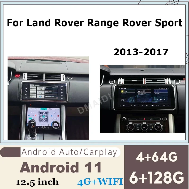 

Android 11 Car GPS Navigation 12.5inch Carplay For Range Rover Sport 2013 - 2017 Multimedia Video Player 4G LCD Touch Screen