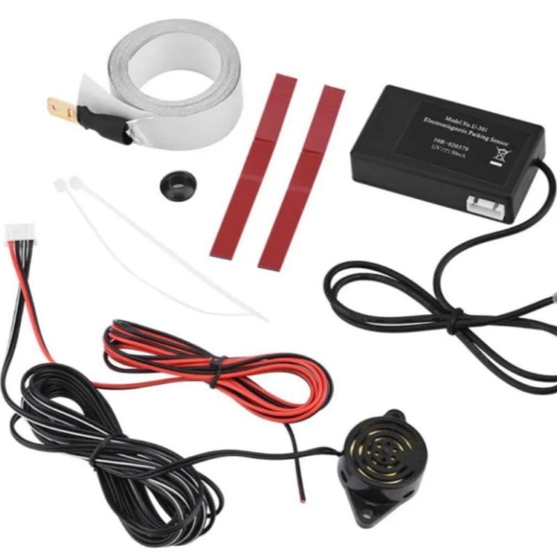 Auto Electromagnetic Parking Sensor no holes need easy install parking radar Bumper guard back-up