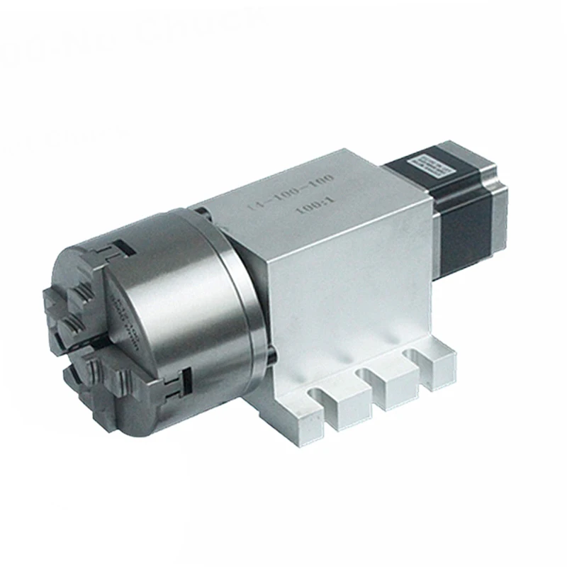 

Harmonicgear Retarder3 4 Jaw 80mm 100mm Chuck CNC 4th Axis Rotary Axis Speed Reducing Ratio 100 for Milling Machine
