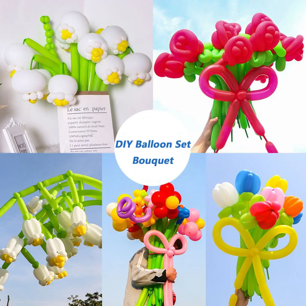 

50Pcs/100pcs Macraron Long Balloon Weaving Balloon DIY Birthday Party Decoration Balloon Color Wedding Ceremony Decorations Gift