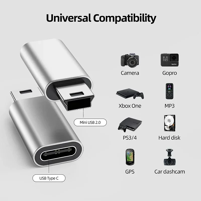 USB to Type C Adapter for Gopro GPS