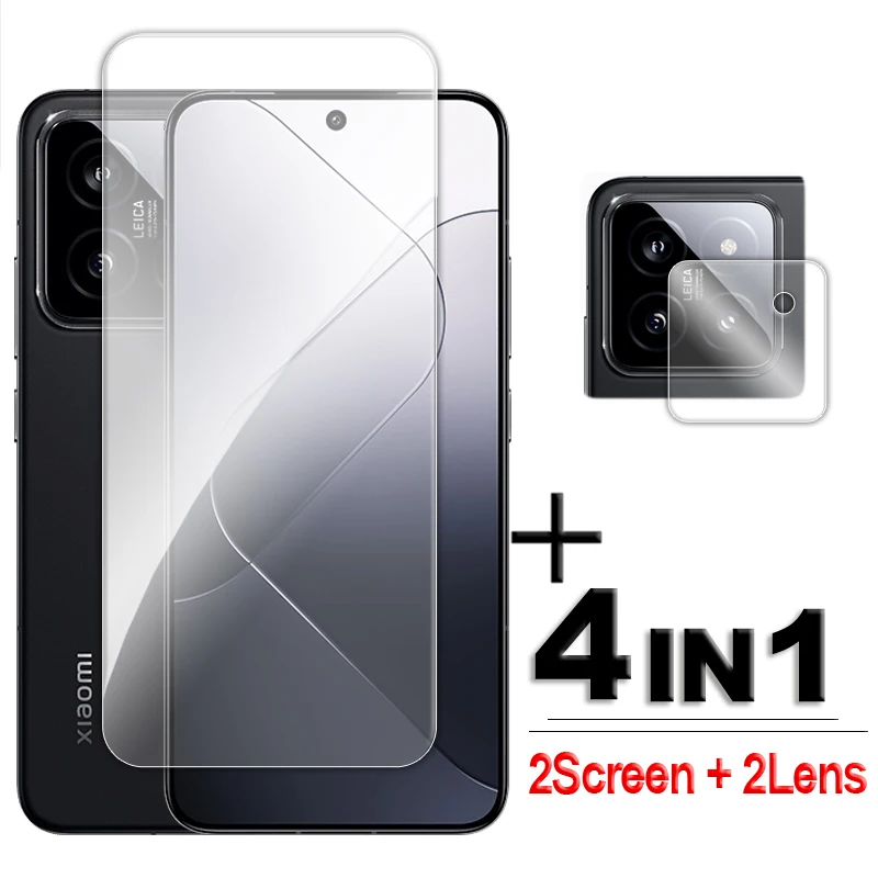 For Xiaomi 14 Glass 6.36 inch Transparent Full Glue Screen Protector For Xiaomi 14 Tempered Glass For Xiaomi 14 Lens Film full glue glass for xiaomi mi 11t screen protector tempered glass for xiaomi mi 11t pro protective film for xiaomi mi 11t lens