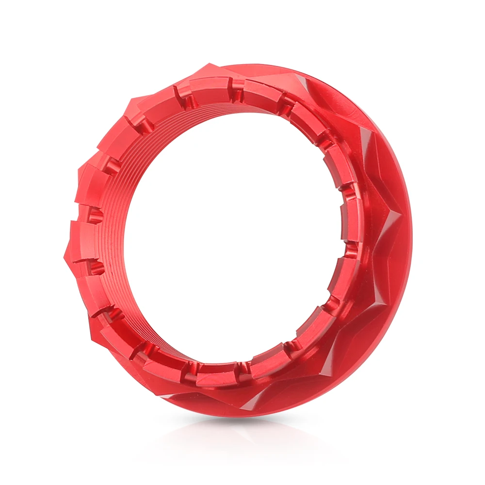 Pièce Customization Ducati Panigale Écrou D'axe Roue Arrière Moto Ducati - Aluminium Rouge - Pour V4, 1098, 1198, 1199, 1299, Multistrada, Diavel Ecrou Roue Arriere