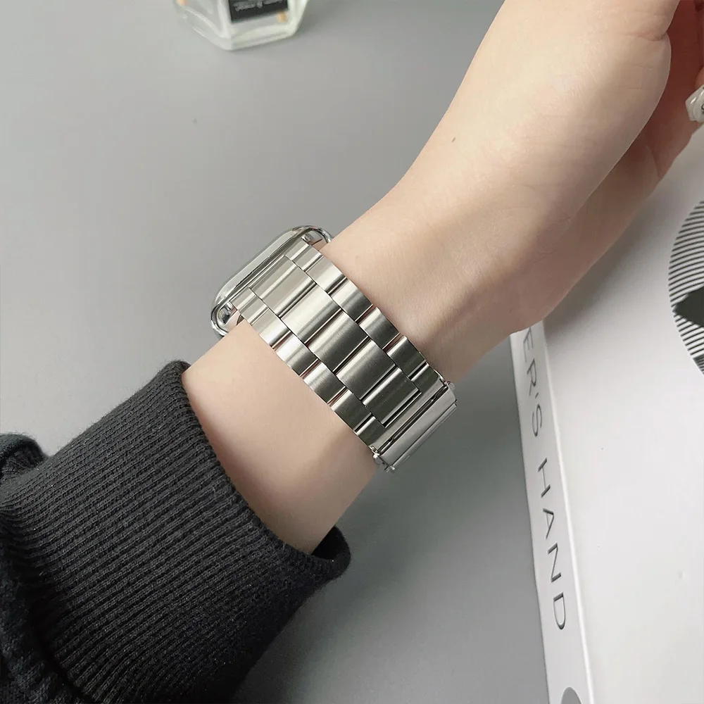 Premium Stainless Steel Watch Band - Elegant Metal Wristband