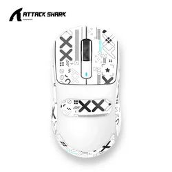 Enhanced Bluetooth Gaming Mouse - Ultra-Precision, Lightweight, Tri-Mode Connectivity (White Anti-Slip)
