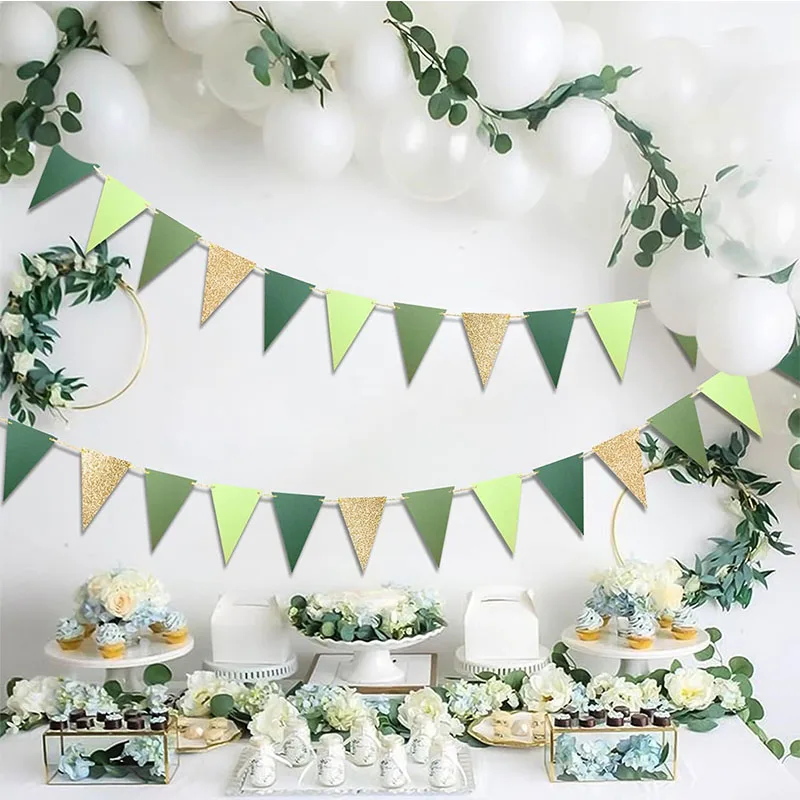 Love Heart Garlands Wedding Party Decorations Paper Streamer String for Rustic Wedding Neutral Baby Shower