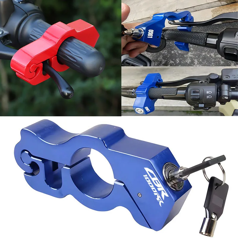 

Motorcycle Handlebar Lock Handle Solid Lock Anti Theft For Honda CBR1000RR CBR Handlebar Brake Handle Solid Pull Rod Anti Theft