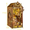 DIY Book Nook Wooden Miniature Model Kit The Mysterious City Bookend Assembled 3D Puzzle Egypt Bookshelf Home Decor Friends Gift 6