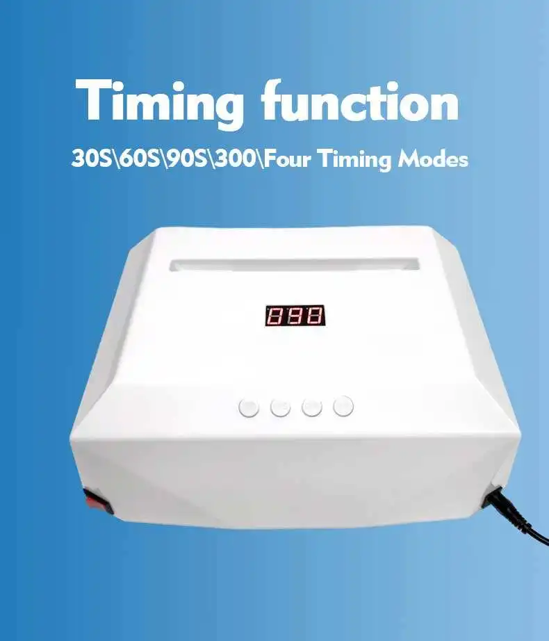 120w Two Hand Nail Lamp No Battery Quick Curing Nail Dryer 60 Beads Led Nail Lamp with Mobile Holder for Professional Manicure 6