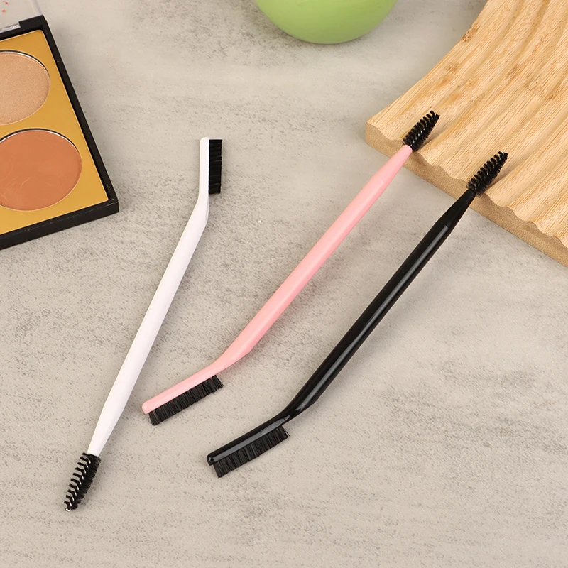 Doppel köpfiger Augenbrauen pinsel Wimpern kamm Augenbrauen wimpern former Augenbrauen pinsel zur Pflege von Brauen wieder verwendbares Make-up-Werkzeug – Detail 8