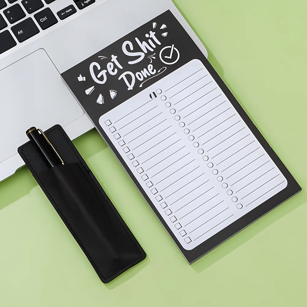 Magnetic Planners Fridge Notes Book Grocery Shopping List To Do Check Notepad Magnet Memo Pad Refrigerator Meal Notebooks Agenda