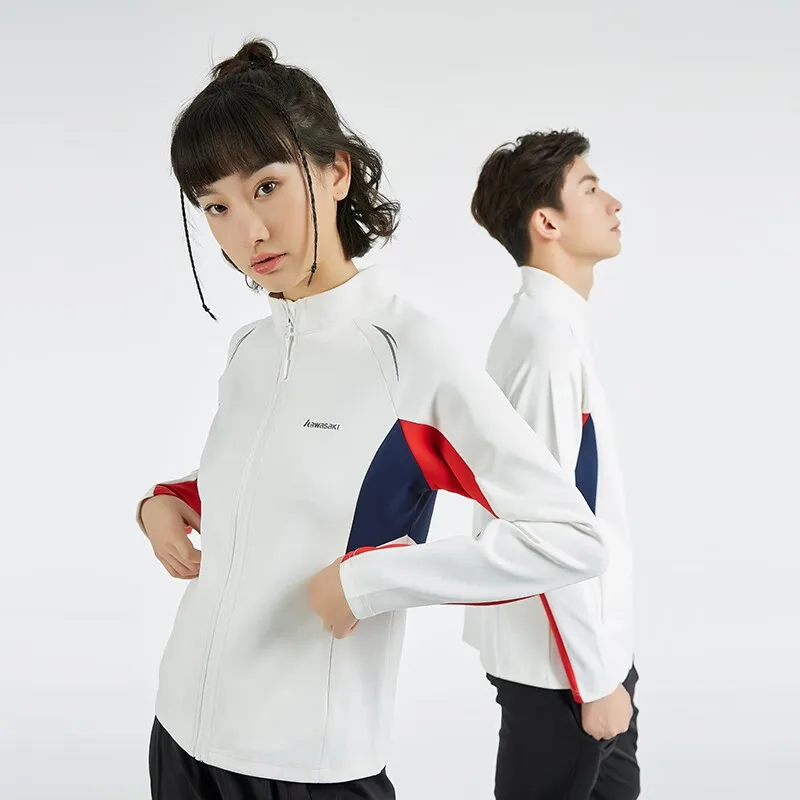 Genuine Kawasaki Badminton Knit Coat for Men and Women Breathable Badminton Sport Jacket