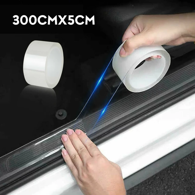 Car Door Sill Protector Threshold Decoration Scratch Transparent