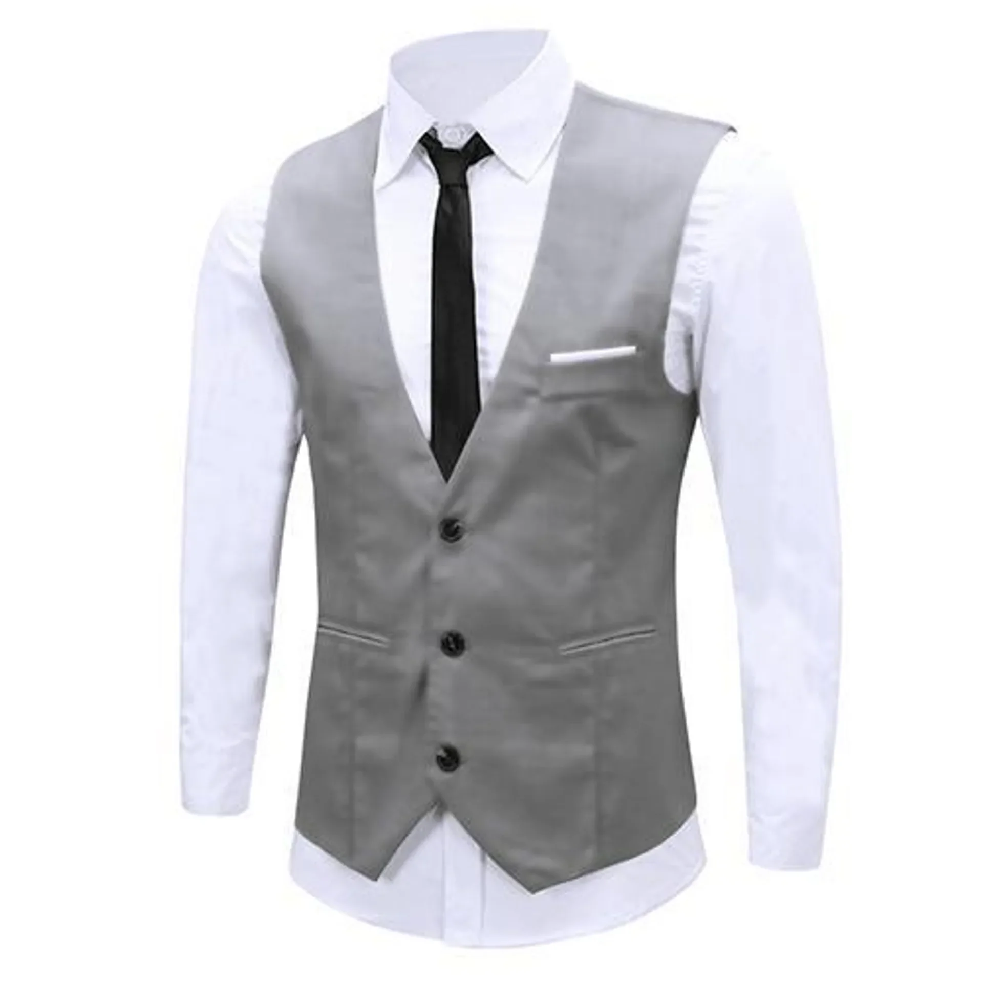 Three Button Suit Waistcoat Suit Vest