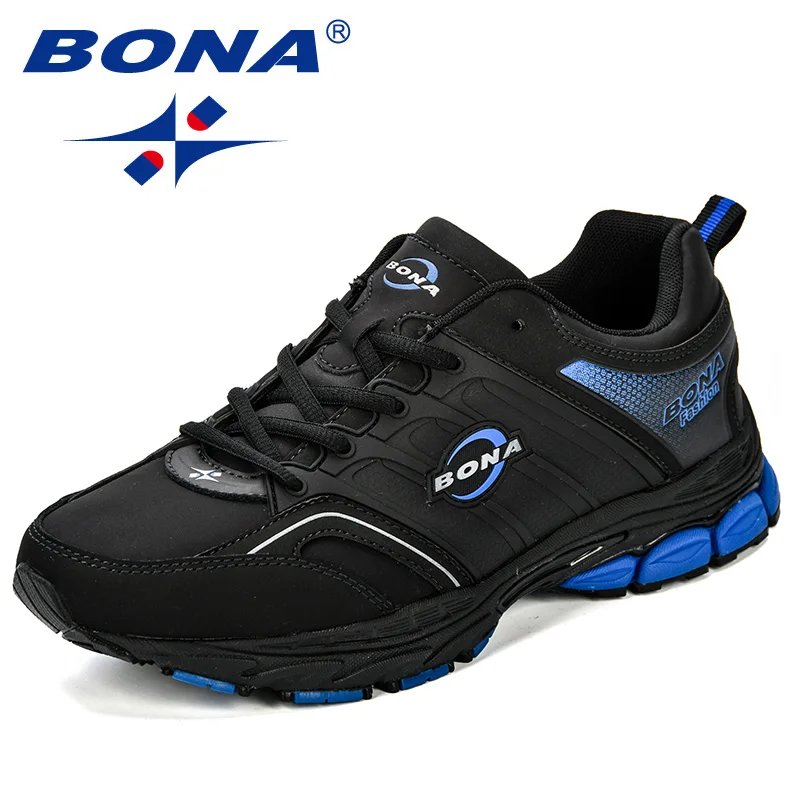 

BONA Men Casual Shoes Microfiber Man Flats Lace Up Breathable Men Fashion Classic Outdoor Shoes Zapatos De Hombre Free Shipping